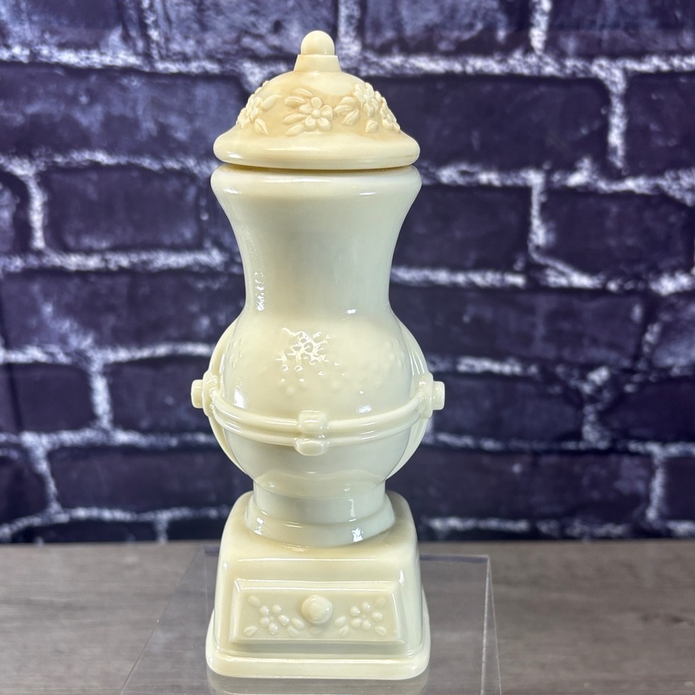 Vintage Avon Milk Glass Coffee Mill Decanter